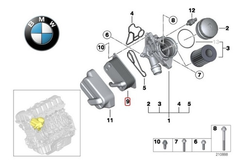 Filtro Aceite Bmw X1 (e84)- X3(f25)-x5(f25) Foto 6