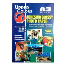 Papel Fotográfico Adhesivo Brillante Tabloide X 50 Hojas