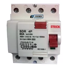 Interruptor Diferencial Breaker 4x80a 30ma 3 Fases + Neutro