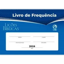 Livro De Frequencia Classe Para Escola Dominical