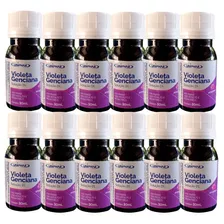 Violeta Genciana Solução 1% Com Glicerina=kit C/12=30ml Cada