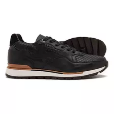 Fabian Arenas Tenis De Piel Para Caballero 6310 Negro