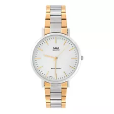 Reloj Q&q Hombre Q978j401y Pulsera Color De La Correa Bicolor Color Del Fondo Blanco Q978j401y