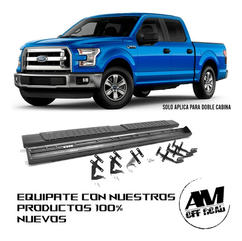 Estribos Lobo F150 2015 2016 2017 2019 2020 Doble Cabina Foto 6