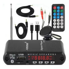 Receptor De Audio Bluetooth Radio Fm, Reproductor Digital Mp