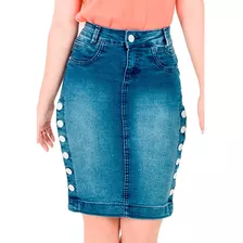 Saias Jeans Midi Com Lycra Modelos Anagrom Moda Evangélica