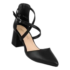 Zapatilla Vestir Mujer Negro Tactopiel Lady Paulina 02703800