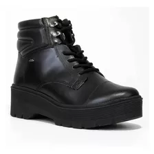 Bota Coturno Dakota Cano Médio Feminina Preto - Conforto