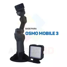 Base Suporte Apoio Compatível Com Dji Osmo Mobile 3 Led Mic Cor Preto