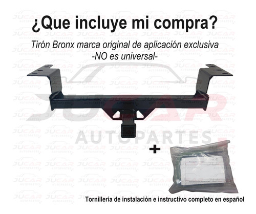 Tiron Jalon Remolque Nissan Xtrail 2015-2019 Bronx Foto 2