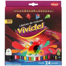 Lapices De Colores C/24 Vividel