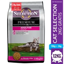 Alimento Gatos Adultos Cat Selection 10kg + 2kg De Regalo 