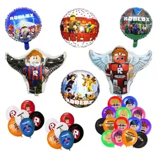 Pack 32 Globos Roblox Fiesta Cumpleaños Decoracion