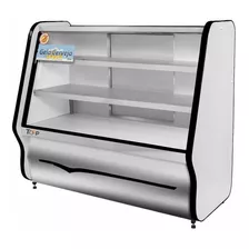 Balcão Expositor Refrigerado Top Tampo Inox 2 Placas Preto