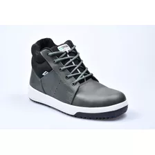 Calzado De Seguridad Botita Ombu Modelo Sneaker / Gris