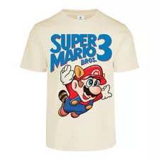 Playera Mario Bros 3 Mario Mapache Portada Nes 