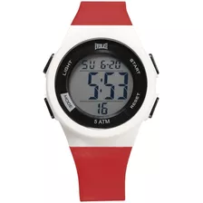 Relógio Digital Masculino Everlast Vermelho Prova D'água 50m