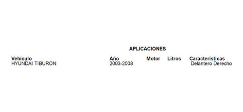 Amortiguador Delantero Derecho Hyundai Tiburon 2003 Fcs Foto 5