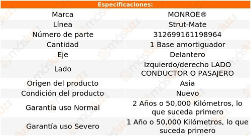 (1) Base Amortiguador Strut-mate Izq/der Del Reno 05/08 Foto 3