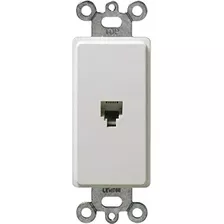 Leviton 40649w 6p4c Terminales De Tornillo Decora Insertar B