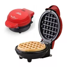 Mini Wafflera Roja Home Elements Hemw-68r 12cm