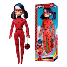 Boneca Ladybug Infantil 52cm Não Musical + Ioio De Brinquedo