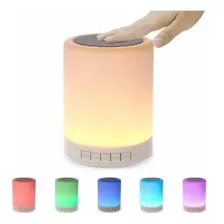 Parlante Altavoz Bluetooth Con Luz Recargable Mp3 Touch Lamp