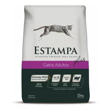 Alimento Estampa Plus Gato Adulto X 15 Kg