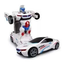 Carrinho De Brinquedo Camaro Transformers Robô Som E Luz Cor Bmw