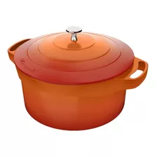 Caçarola Le Cook 32 Cm Capas De Silicone Para Alças Lc1805 Cor Laranja