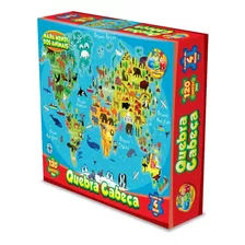 Brinquedo Quebra Cabeça 120pçs 1012 Mapa Mundi Ggbplast