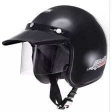 Casco Moto Abierto Liberty Negro Protork Tamaño 56