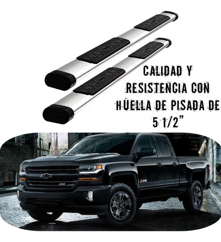 Estribos Bronx Chevrolet Silverado 2016 Cabina Y Media Foto 2