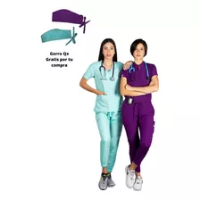 Uniforme Medico Antifluidos Pantalón Jogger + Gorro Gratis