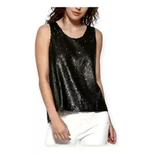 Blusa Lentejuelas Espalda Descubierta Dkny Mujer 