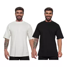 Kit 2 Camisa Oversized Basica Hip Hop Promoção