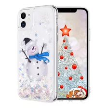 Maxdara Funda Navidad P/ iPhone 11, Muñeco De Nieve