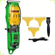 Máquina Corte Cabelo Acabamento Profissional Wmark Ng508 509 Cor Ng-508: Verde 110v/220v