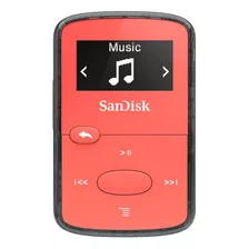 Reproductor De Mp3 Sandisk Con Pantalla Lcd, 8 Gb Rojo