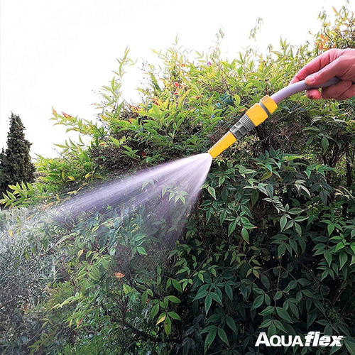 Lanza De Riego Regulable Manguera 3/4 Siroflex 7553 Aquaflex Color Amarillo