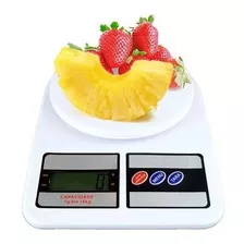 Balança De Cozinha Digital Electronic Pesa Até 10kg Branco