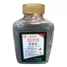 Corante Alimentício Pó Preto Brilhante Jin Jiayue 400g China