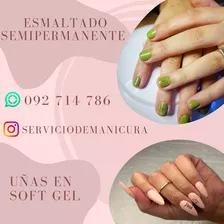 Esmaltado Semipermanente Y Uñas Soft Gel