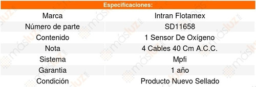 Sensor Oxigeno Toyota Mr2 1.6l L4 88 A 89 Intran Foto 3