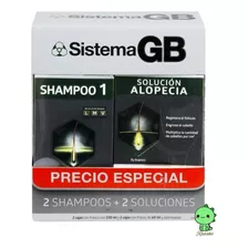 Sistema Gb 2 Shampoos 1 + 2 Soluciones 