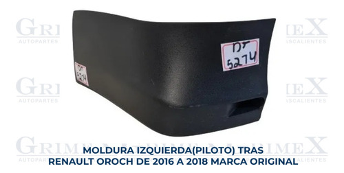 Moldura Trasera Renault Oroch 2016-16-2017-2018-18 Izq Origi Foto 2
