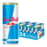 Bebida Energetica Red Bull Sugar Free 24 Latas De 250ml
