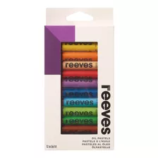 Set Pasteles Al Oleo Reeves Largos X 12 Colores