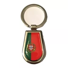 Chaveiro Oval Da Bandeira De Portugal