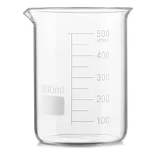 Vaso De Precipitado 500ml Vidrio Boro 3.3 Graduado *inlabs*